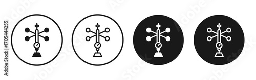 Anemometer icons vectors for apps and web.