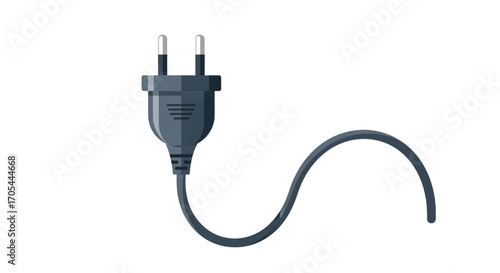 European Electrical Plug with Flexible Cable.