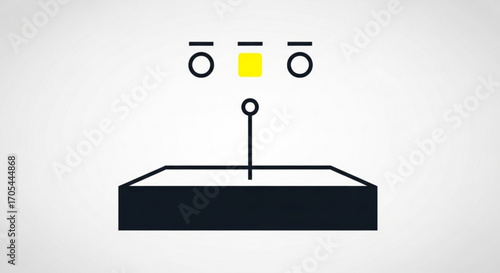 Sleek modern design element for websites and apps showing connection status, ideal for technology and digital themes, originally a scalable vector graphic, clean and simple interface design