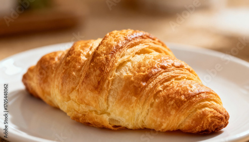 croissant on a plate