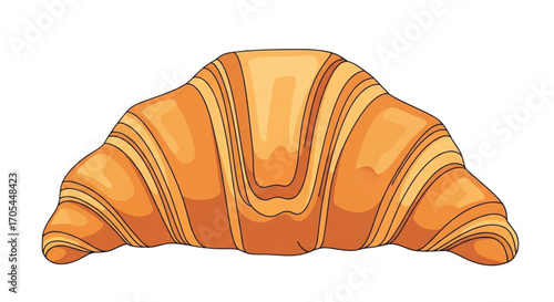 Golden Croissant Pastry Delicious Baked Good.