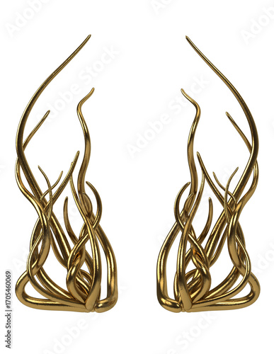 fantasy 3d metal ornament