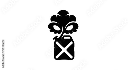 Eco friendly symbol of biofuel and renewable energy.