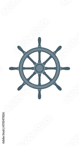 Nautical Ship Steering Wheel.