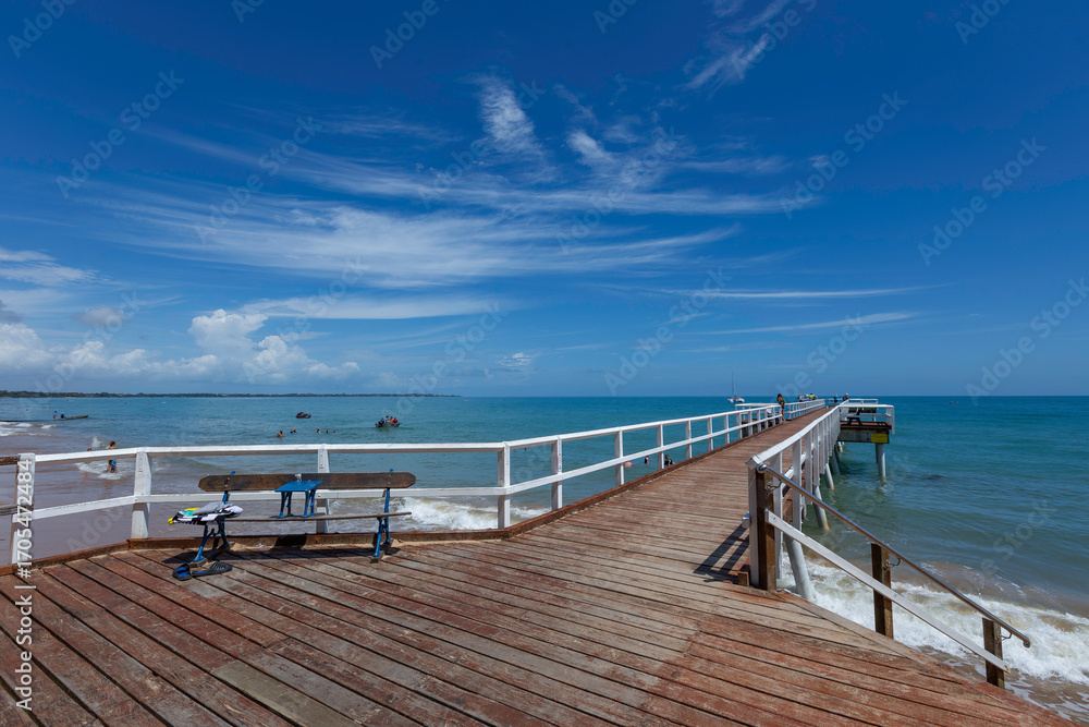 Obraz premium pier on the beach