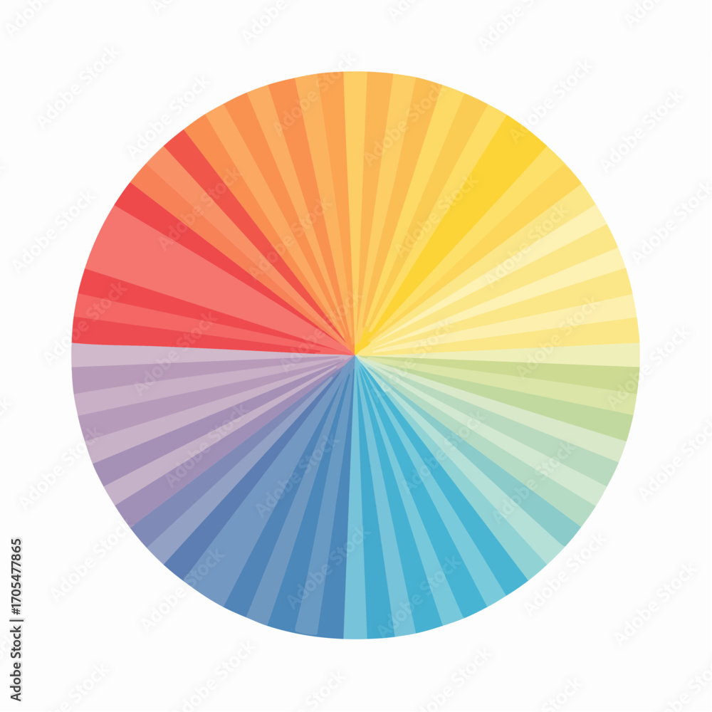 Obraz premium Colorful Circular Gradient Spectrum Design