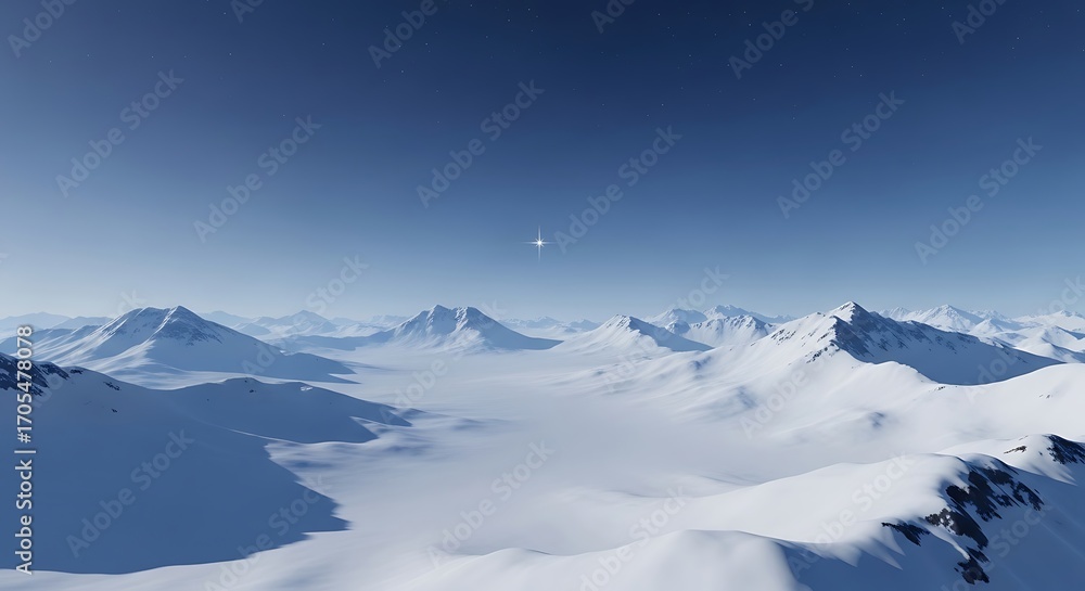 Obraz premium Majestic Mountain Range Panorama.