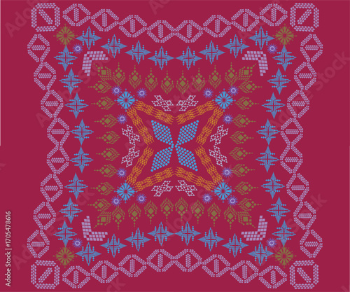ornamental round lace pattern