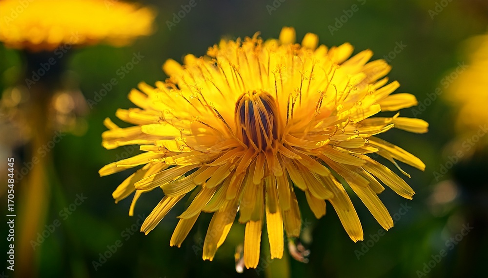 Obraz premium Gelb Bluhender Gewohnlicher Lowenzahn