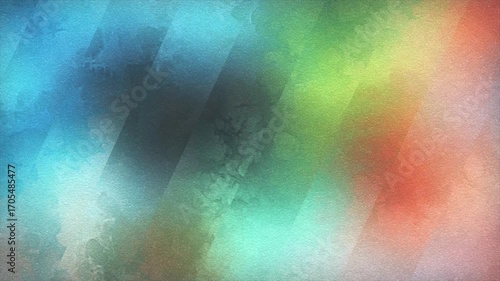 Abstract blurry watercolor wash with vibrant colors animated background