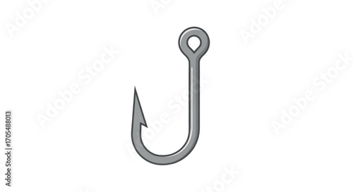 A Simple Fishing Hook Illustration.