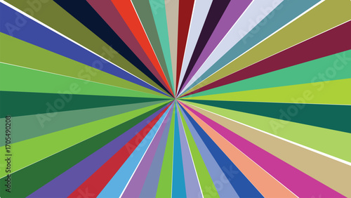 Colorful Abstract Burst Background Design Radiating from the Center Creating a Visually Dynamic and Eye Catching Composition for Various Applications