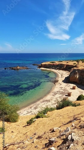 A beautiful wild beach in the north of Tunisia