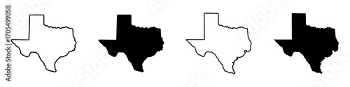 Texas icon vectors for apps and web.