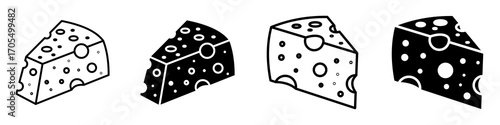 Parmesan icon vectors for apps and web.