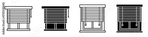 Blinds icon vectors for apps and web.