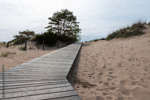 Fototapeta Naklejka Na Ścianę i Meble -  Yyteri is the finest beach in the Nordic region near the city of Pori. The beach holds the prestigious Blue Flag environmental certification and the sands are part of an renowned Natura 2000 area