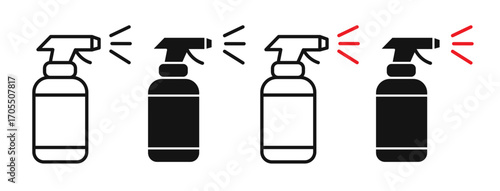 spray icon vectors for apps and web.