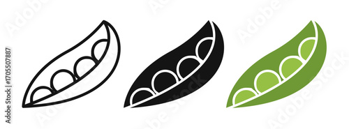 soybean icon vectors for apps and web.