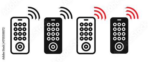 Remote control Icon vector for apps and web