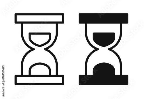 Hourglass Icon vector for apps and web