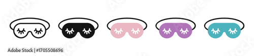 Eye mask Icon vector for apps and web