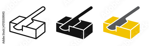 butter icon vectors for apps and web.