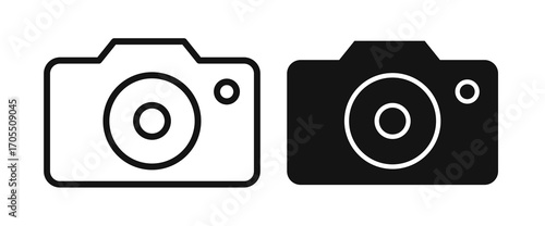Camera Icon vector for apps and web