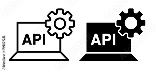 API Icon vector for apps and web