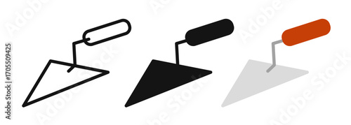 Trowel icon vectors for apps and web.