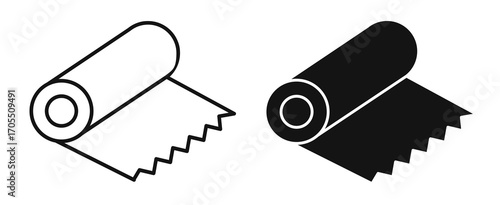 Tin foil icon vectors for apps and web.