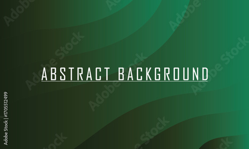 Modern abstract gradient background with flowing organic shapes in deep green hues