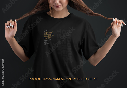 Trendy Oversized Tee Mockup for Bold Youth