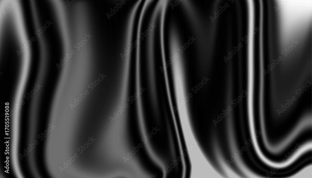 Fototapeta premium Black and White Abstract Fluid Texture
