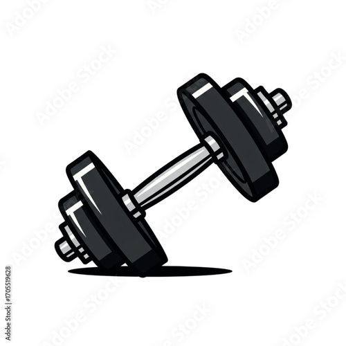 Dumbbell for weightlifting and fitness training.