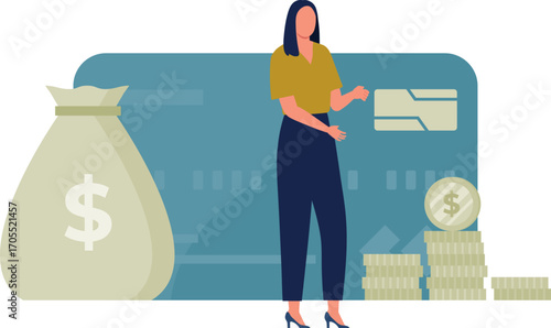 Girl gets debit card amount