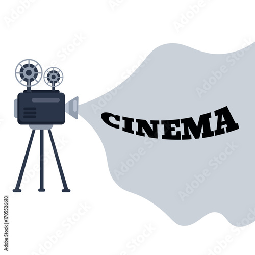 movie camera and film reel