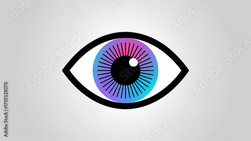 Eye icon human vision symbol ophthalmology, eyesight, and healthcare concept vector illustration