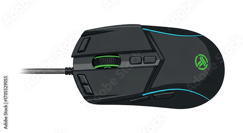 Gaming Computer Mouse with RGB Lighting.