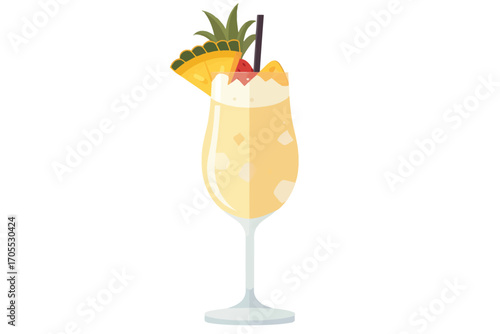 Pina colada cold celebration isolated