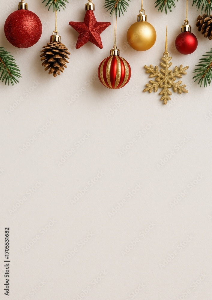 Fototapeta premium Festive holiday decorations elegance