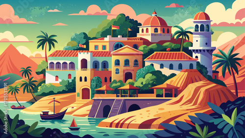 Senegal’s Island of Gorée preserves pastel colonial buildings and the haunting House of Slaves, where history’s weight contrasts with vibrant local art, a poignant symbol of memory and resilience.