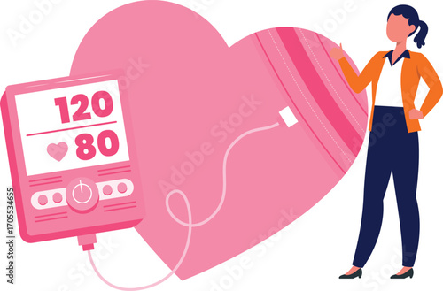 Girl talking about normal blood pressure