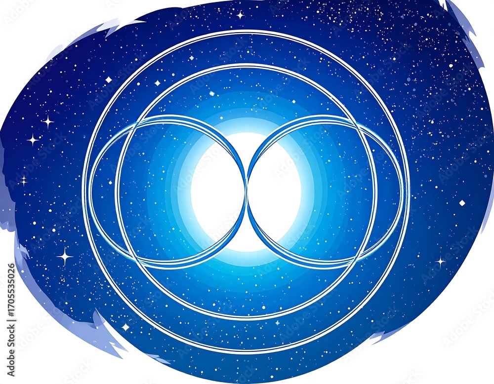 Naklejka premium Abstract celestial symbol