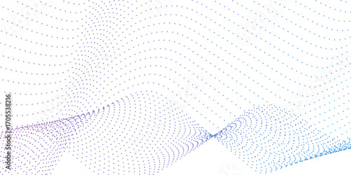 Abstract technology particles gradient flowing dynamic wave doted and halftone lines background. Dot Wave halftone gradient pattern on transparent background.Transparent PNG available Halftone gradien