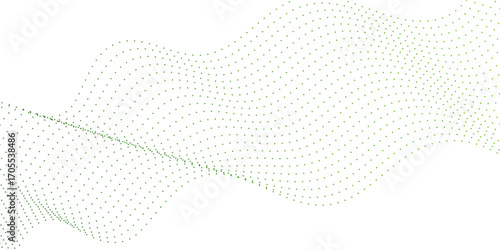 Abstract technology particles gradient flowing dynamic wave doted and halftone lines background. Dot Wave halftone gradient pattern on transparent background.Transparent PNG available Halftone gradien