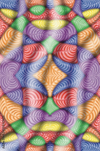 Abstract, scribbling, Doodle, lines of various colors forming an indeterminate shape to create an image, creating an image, multi-colored lines, print, patterns.