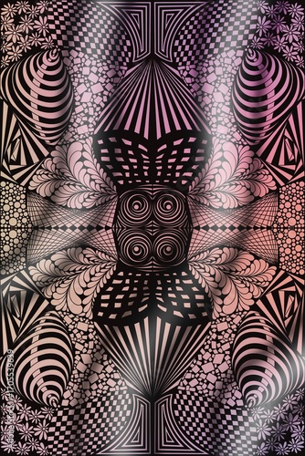 Abstract, scribbling, Doodle, lines of various colors forming an indeterminate shape to create an image, creating an image, multi-colored lines, print, patterns.