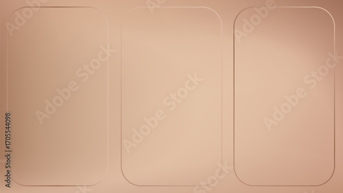 Background gradient in brown color with beige nude cream gradation. Abstract light texture, soft warm and gold bg with blur. Mesh wallpaper with tan fashion wave. Clean creamy latte copper frame.