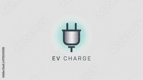 Electric vehicle charging plug logo power up your ev with this charging station and contribute to a sustainable future